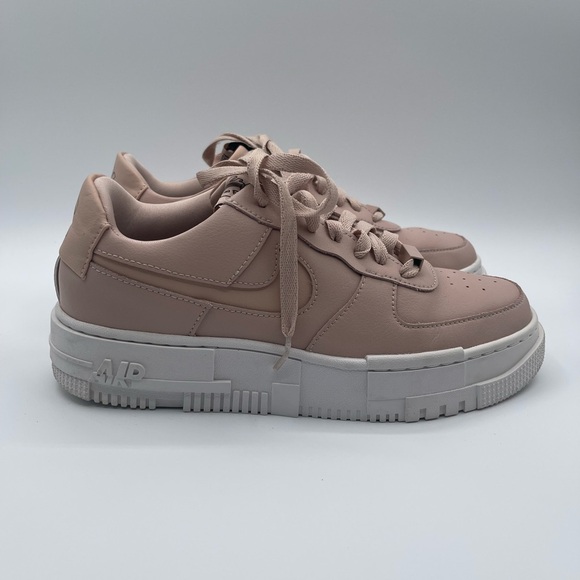 Nike Air Force 1 Pixel Particle Beige Pink Shoes CK6649-200 Womens Size 9 - Picture 1 of 9